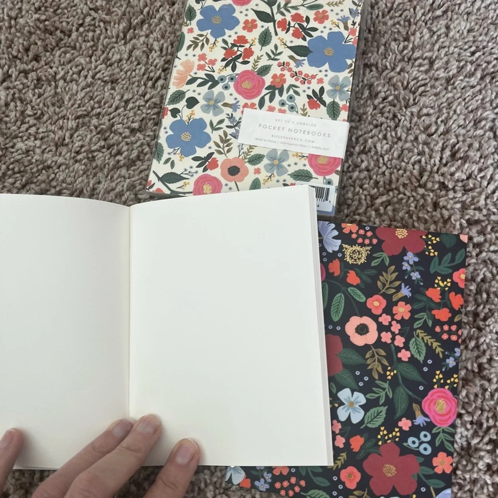 Rifle Paper Co. Floral Pocket Notebooks - Set of 2 - Picture 2 of 2